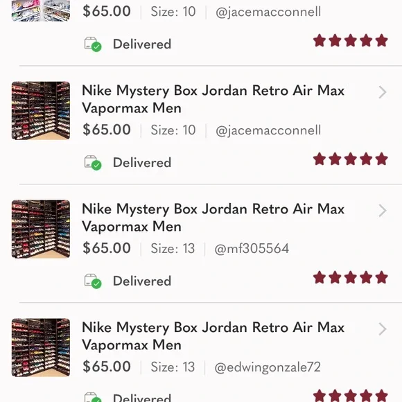 New Mystery Box Shoes Nike Jordan Retro Air Max 270 Vapormax Plus Dunk Trainer - Picture 9 of 9